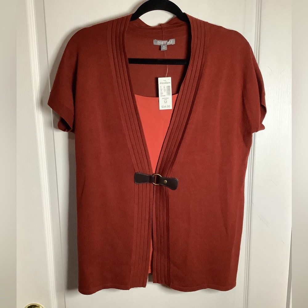 NWT Roz & Ali Dressbarn short cardigan and G21 cami